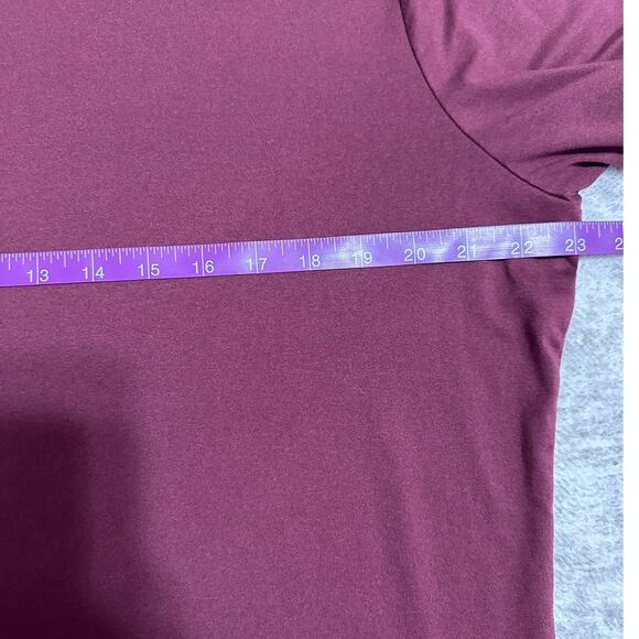 01. Also Burgundy Performance Wear Quick Dry UPF 40 Short Sleeve T-Shirt Size L - Picture 5 of 6
